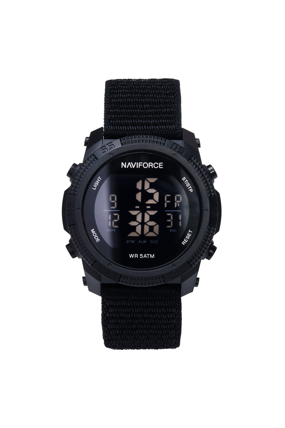 Чоловічий годинник  Naviforce Europe Armor Black, 2 ремінці