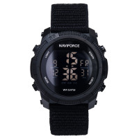 Чоловічий годинник  Naviforce Europe Armor Black, 2 ремінці
