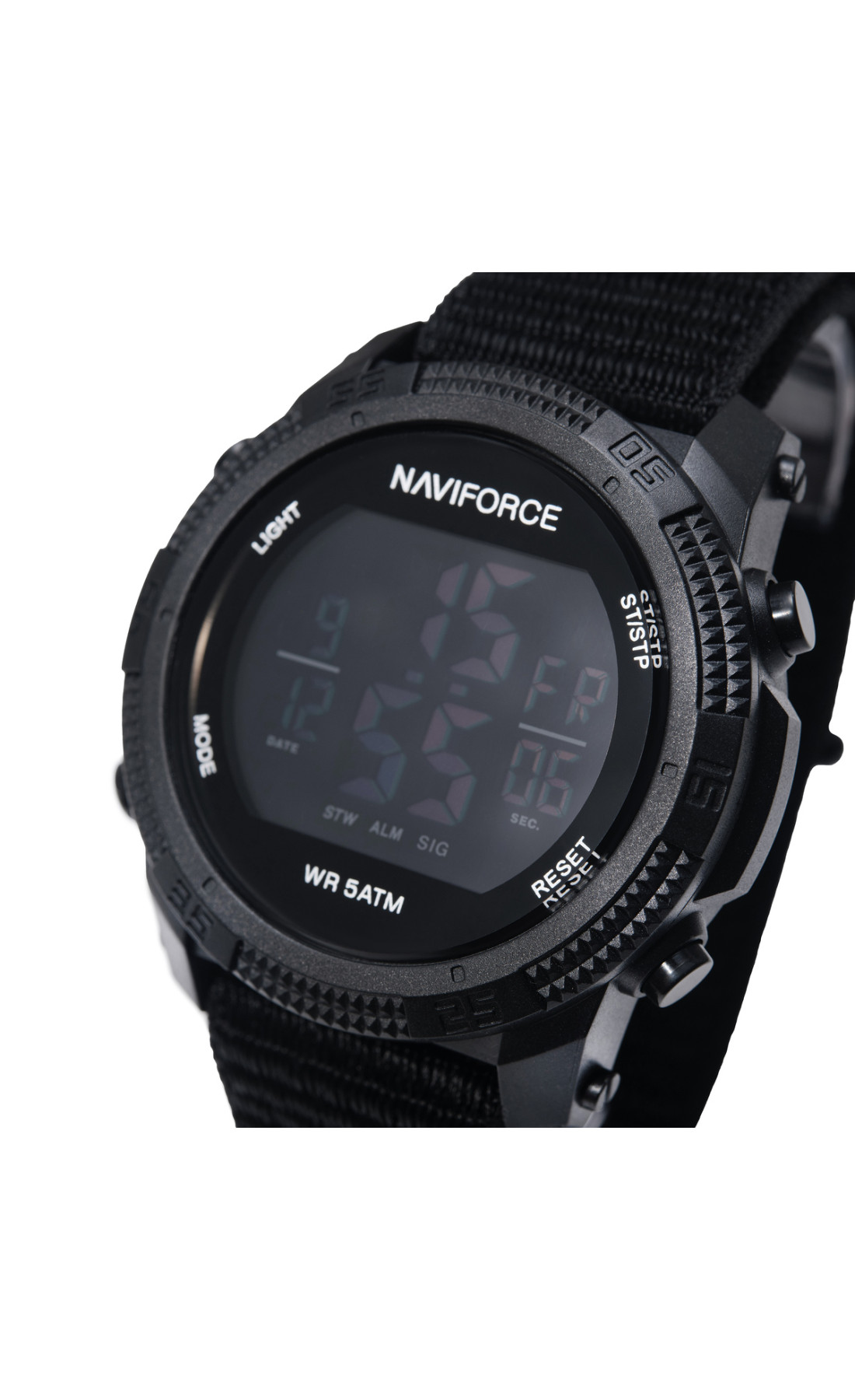 Чоловічий годинник  Naviforce Europe Armor Black, 2 ремінці