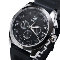 Чоловічий годинник  Besta Walker Elastic Black, 2 ремінці