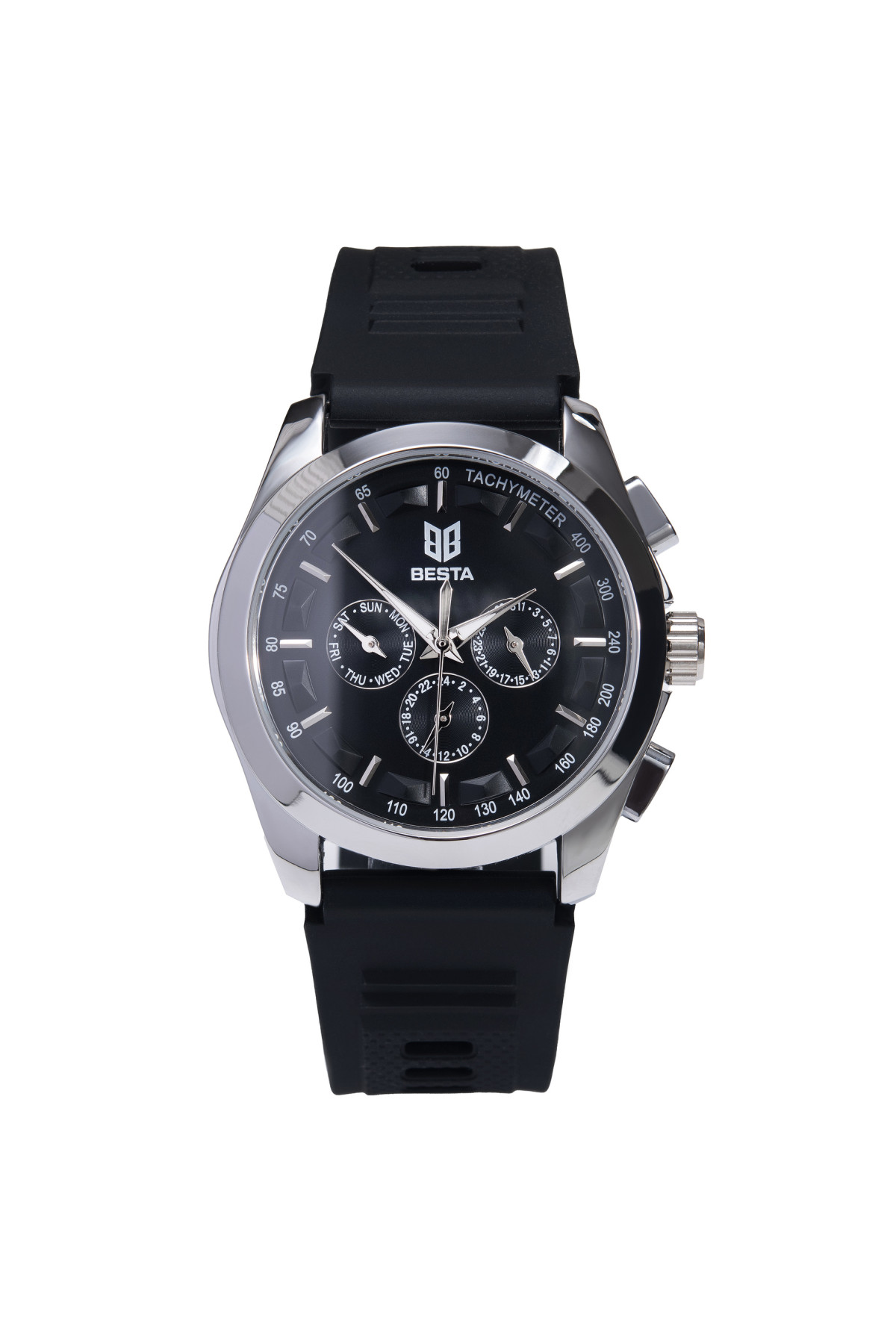 Чоловічий годинник  Besta Walker Elastic Black, 2 ремінці