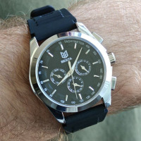 Чоловічий годинник  Besta Walker Elastic Black, 2 ремінці