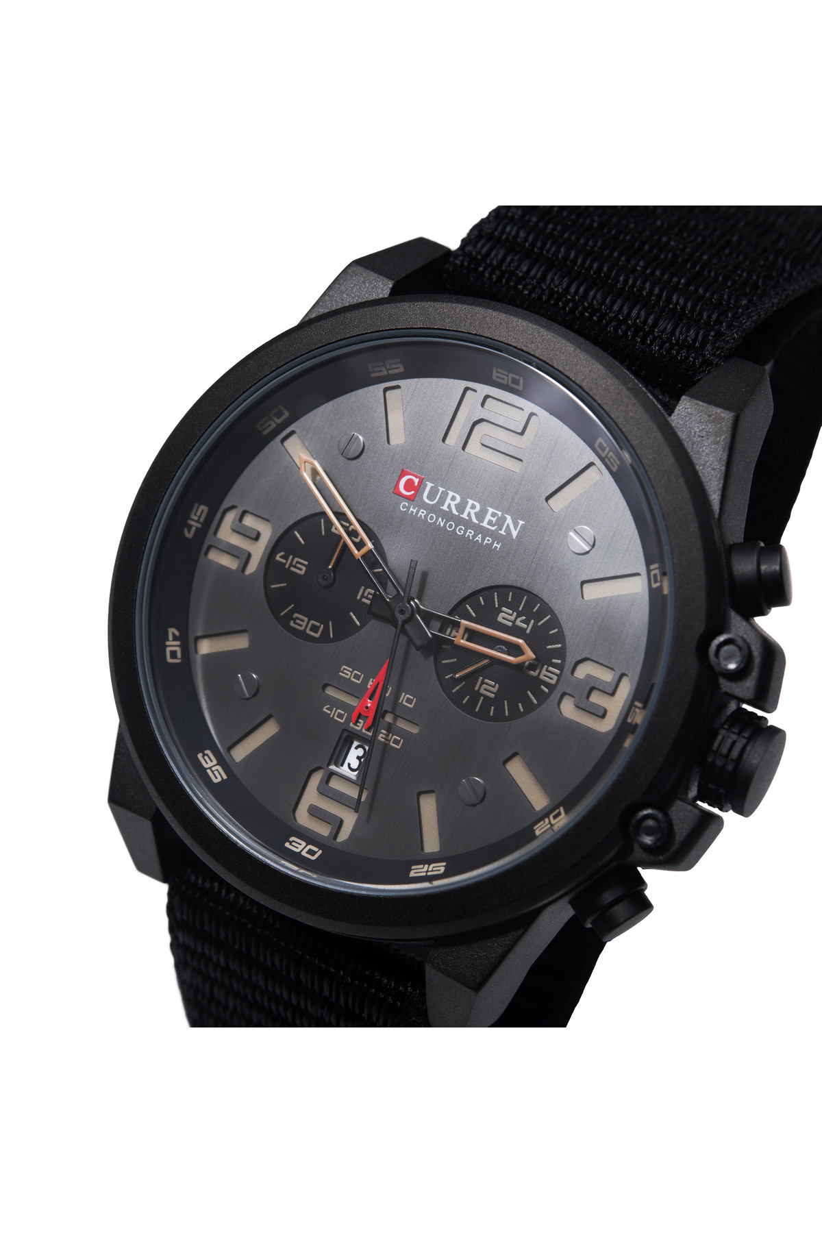 Чоловічий годинник  Curren Monreal Armor Black, 2 ремінці