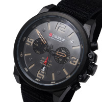 Чоловічий годинник  Curren Monreal Armor Black, 2 ремінці