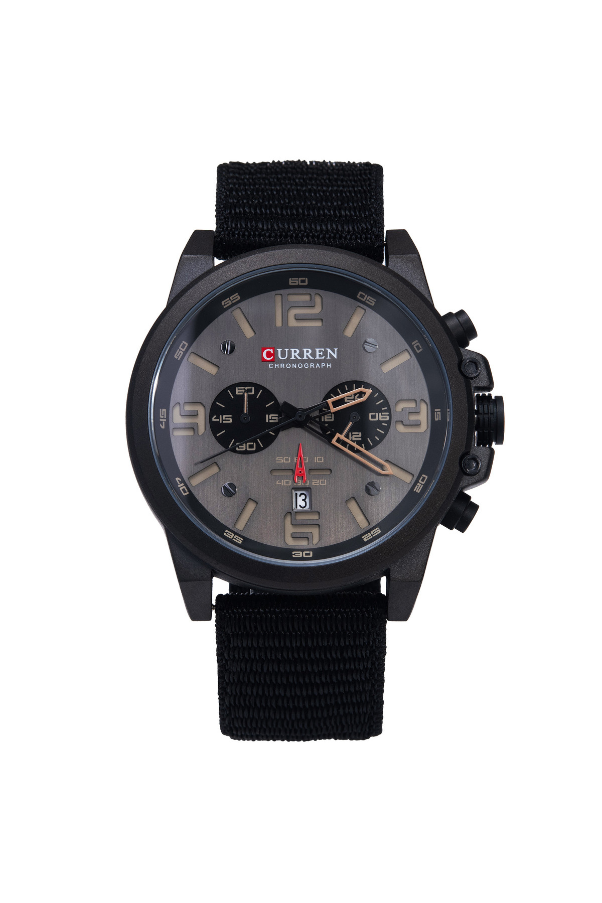 Чоловічий годинник  Curren Monreal Armor Black, 2 ремінці