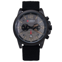 Чоловічий годинник  Curren Monreal Armor Black, 2 ремінці