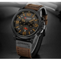 Чоловічий годинник  Curren Monreal Armor Black, 2 ремінці