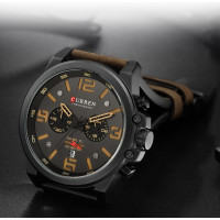 Чоловічий годинник  Curren Monreal Armor Black, 2 ремінці