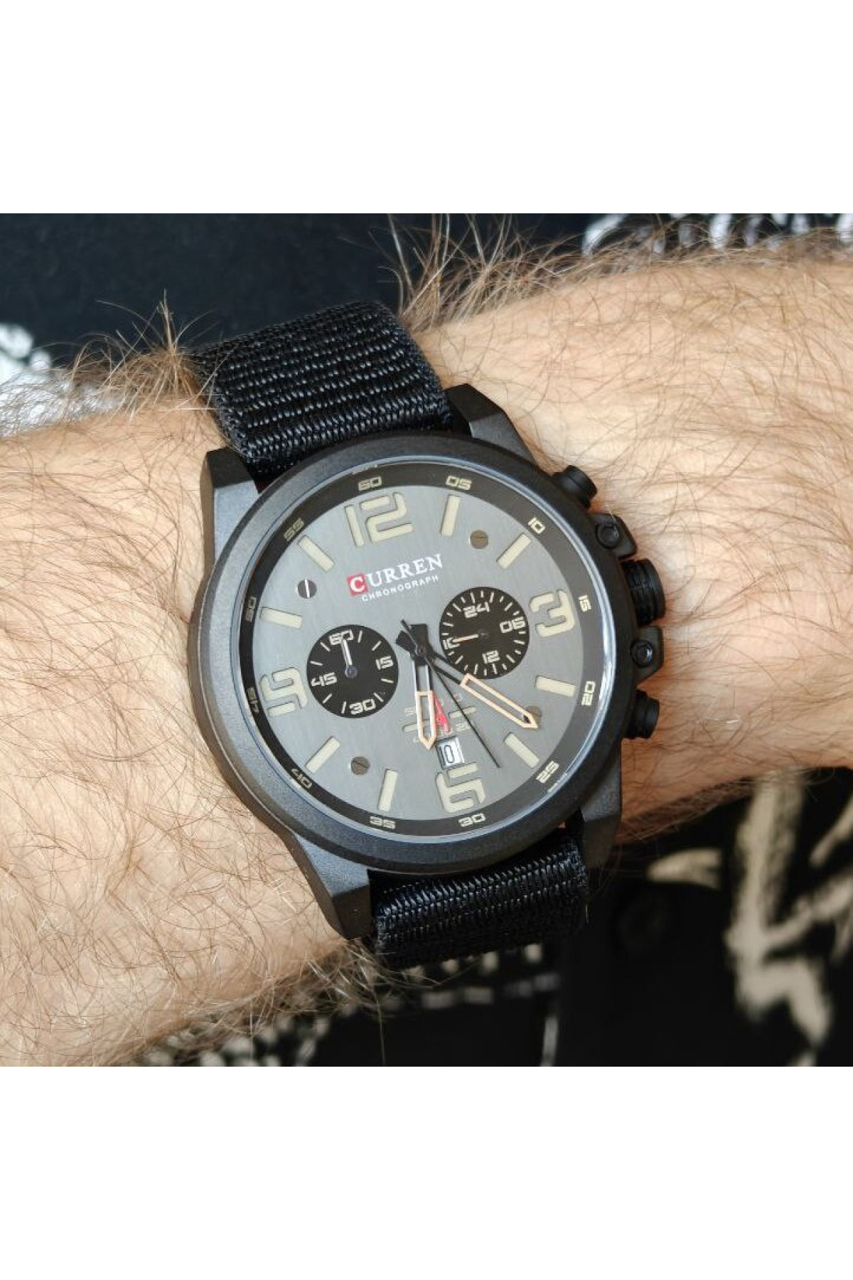 Чоловічий годинник  Curren Monreal Armor Black, 2 ремінці