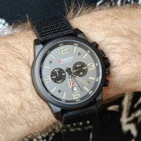 Чоловічий годинник  Curren Monreal Armor Black, 2 ремінці