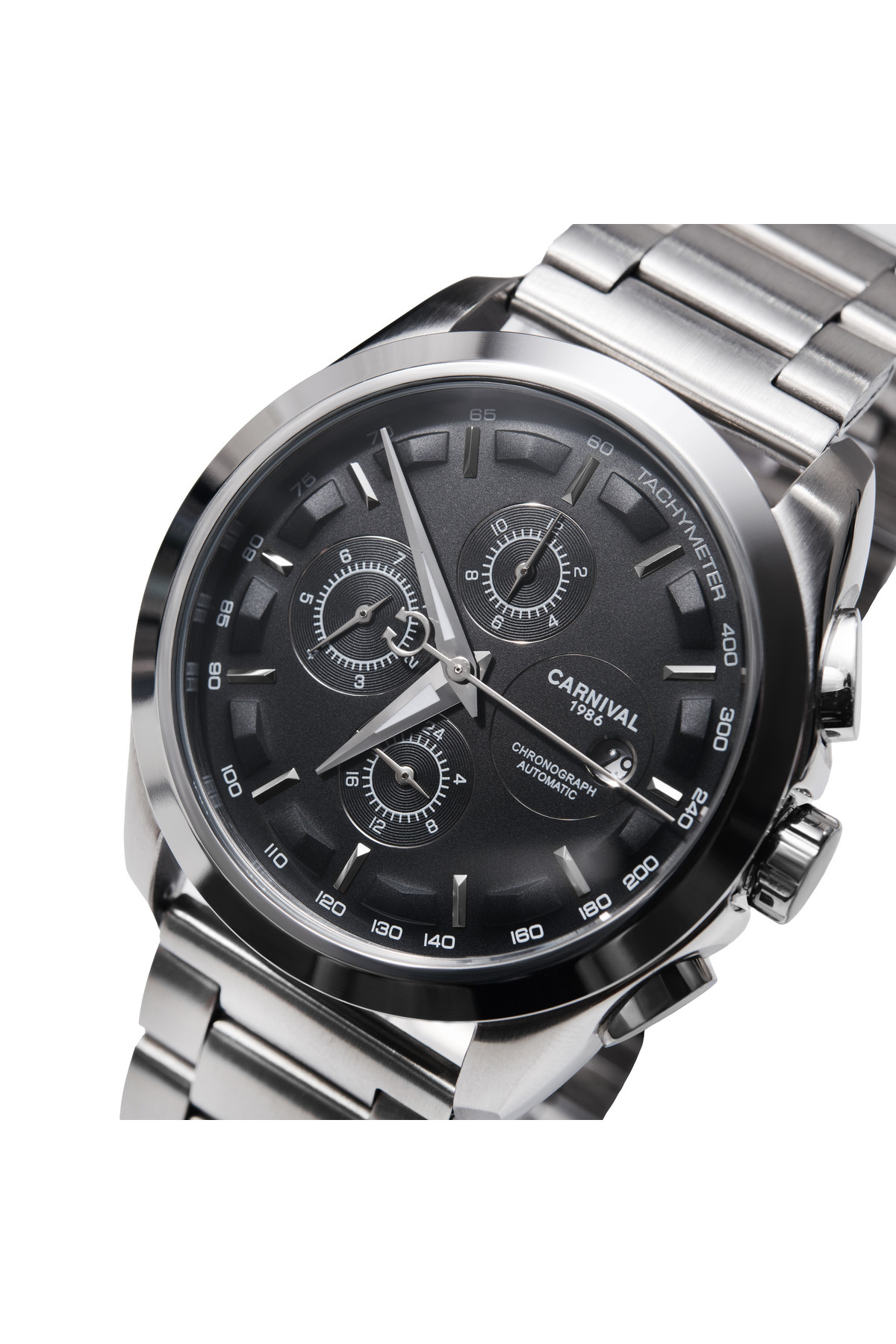 Чоловічий годинник  Carnival Genius Prime Silver, 2 ремінці