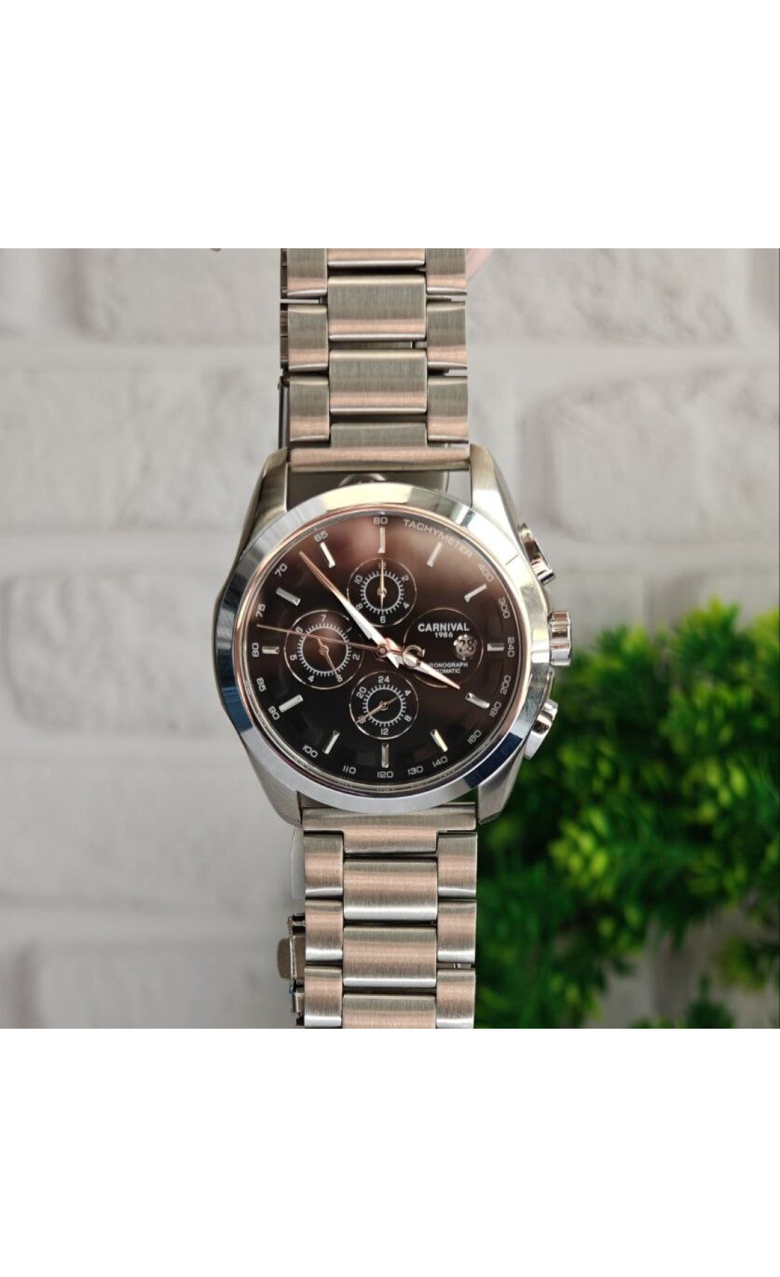 Чоловічий годинник  Carnival Genius Prime Silver, 2 ремінці