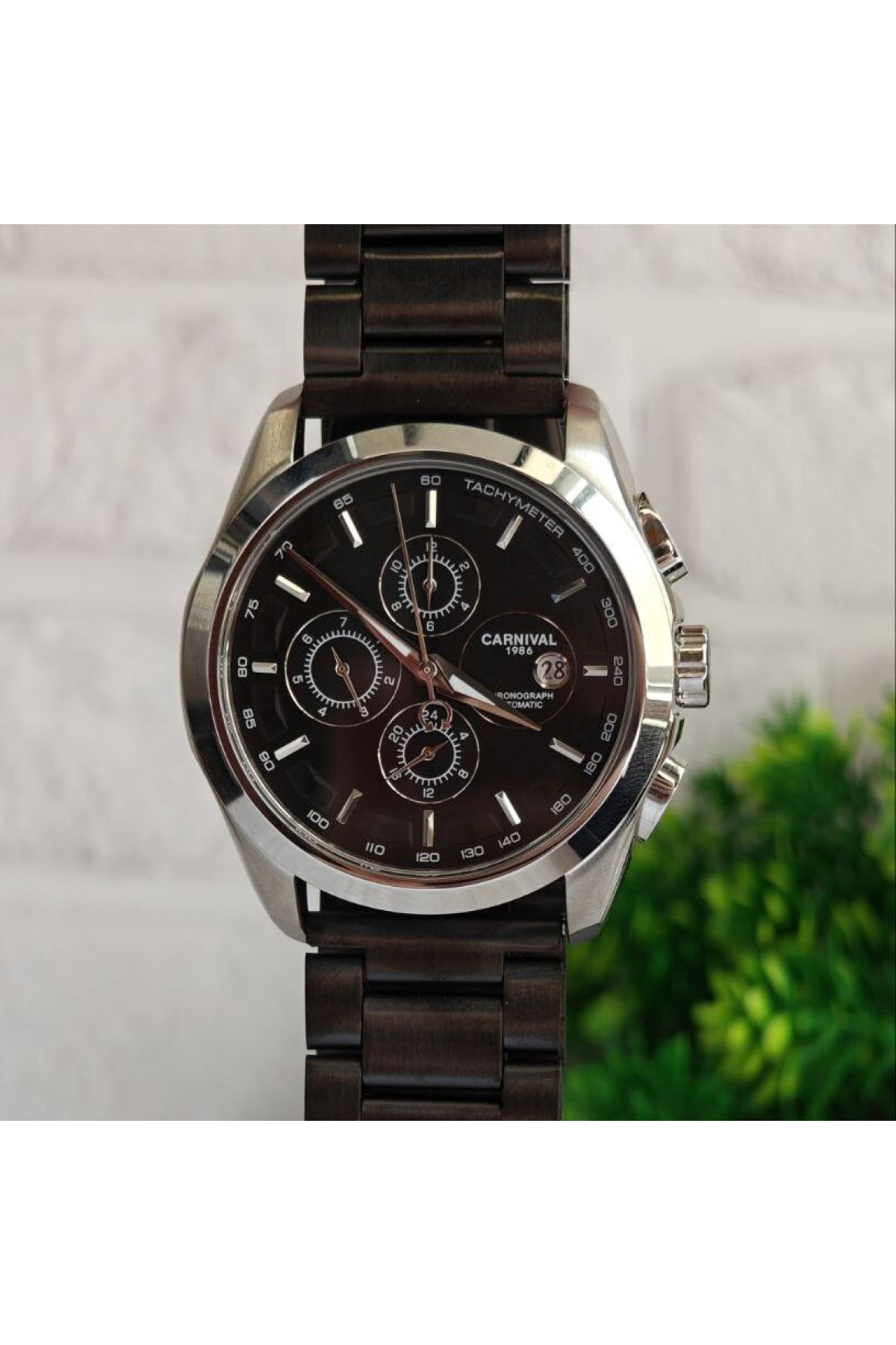 Чоловічий годинник  Carnival Genius Prime Silver, 2 ремінці