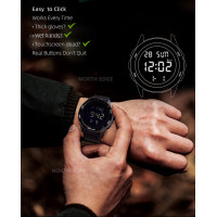 Чоловічий годинник  North Edge Terrax Green, 2 ремінці