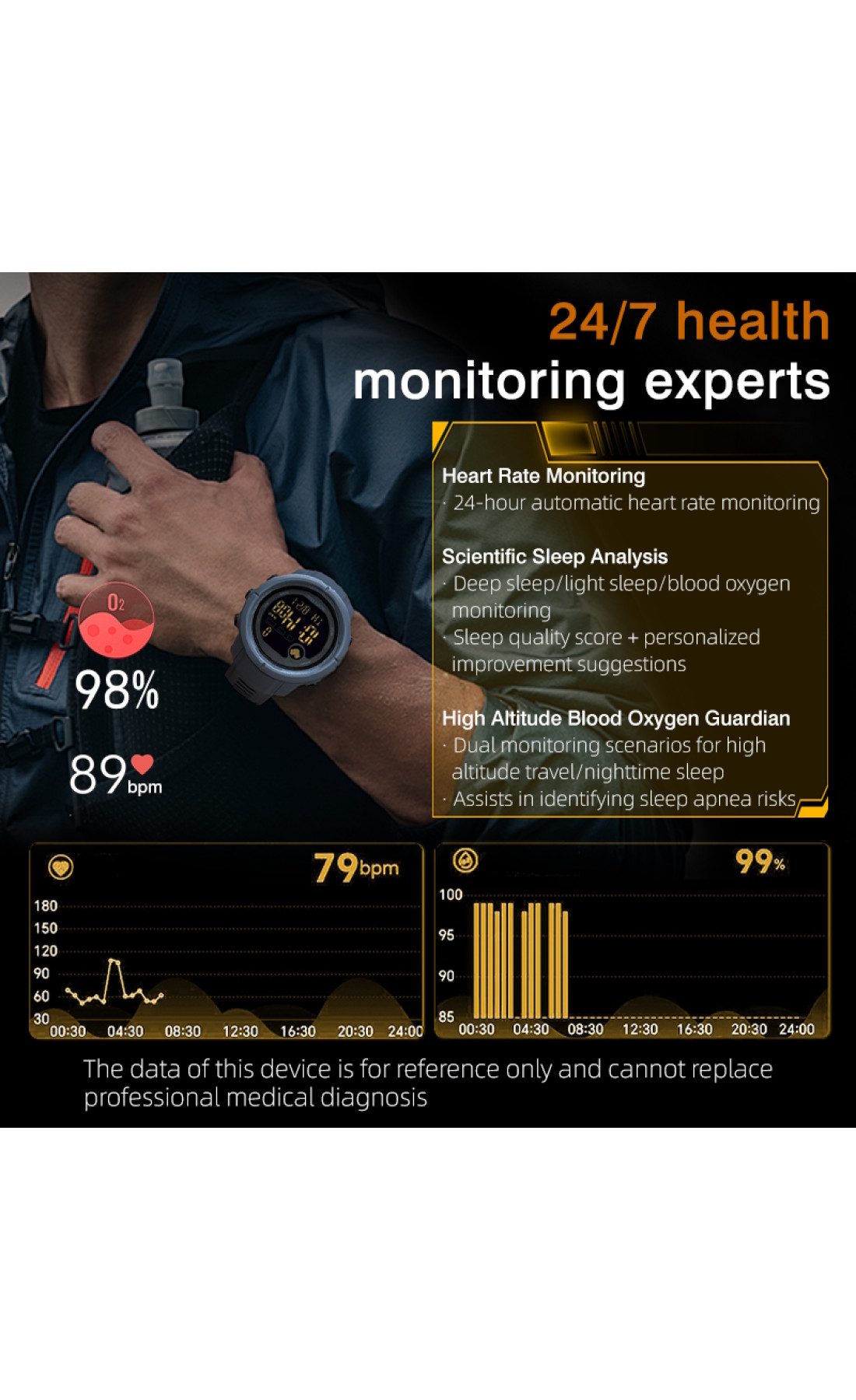 Чоловічий годинник  North Edge Mars5 Nano