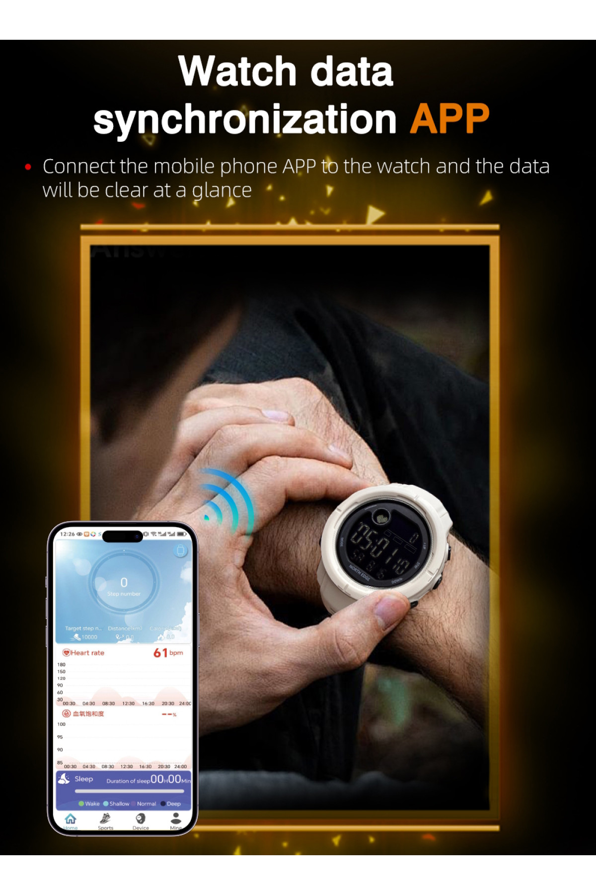 Чоловічий годинник  North Edge Mars5 Nano