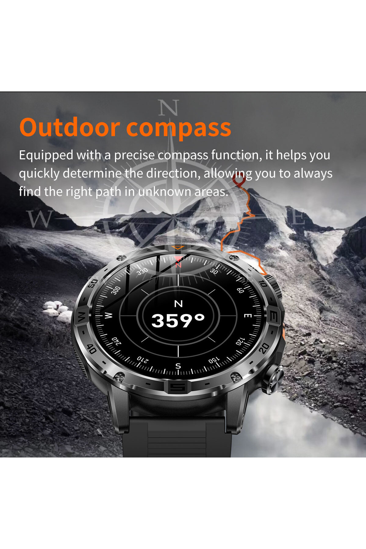 Смарт годинник  Smart Fire Steel з компасом