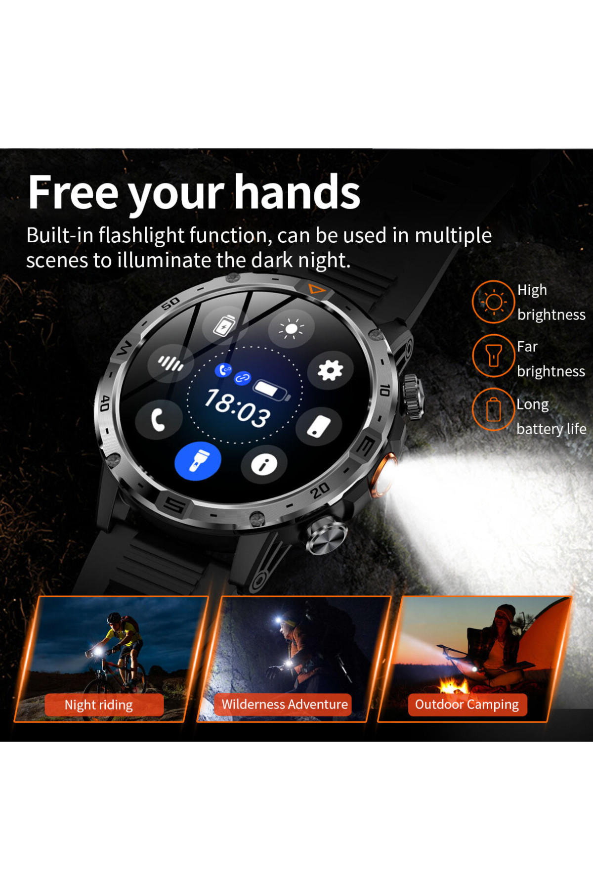 Смарт годинник  Smart Fire Steel з компасом