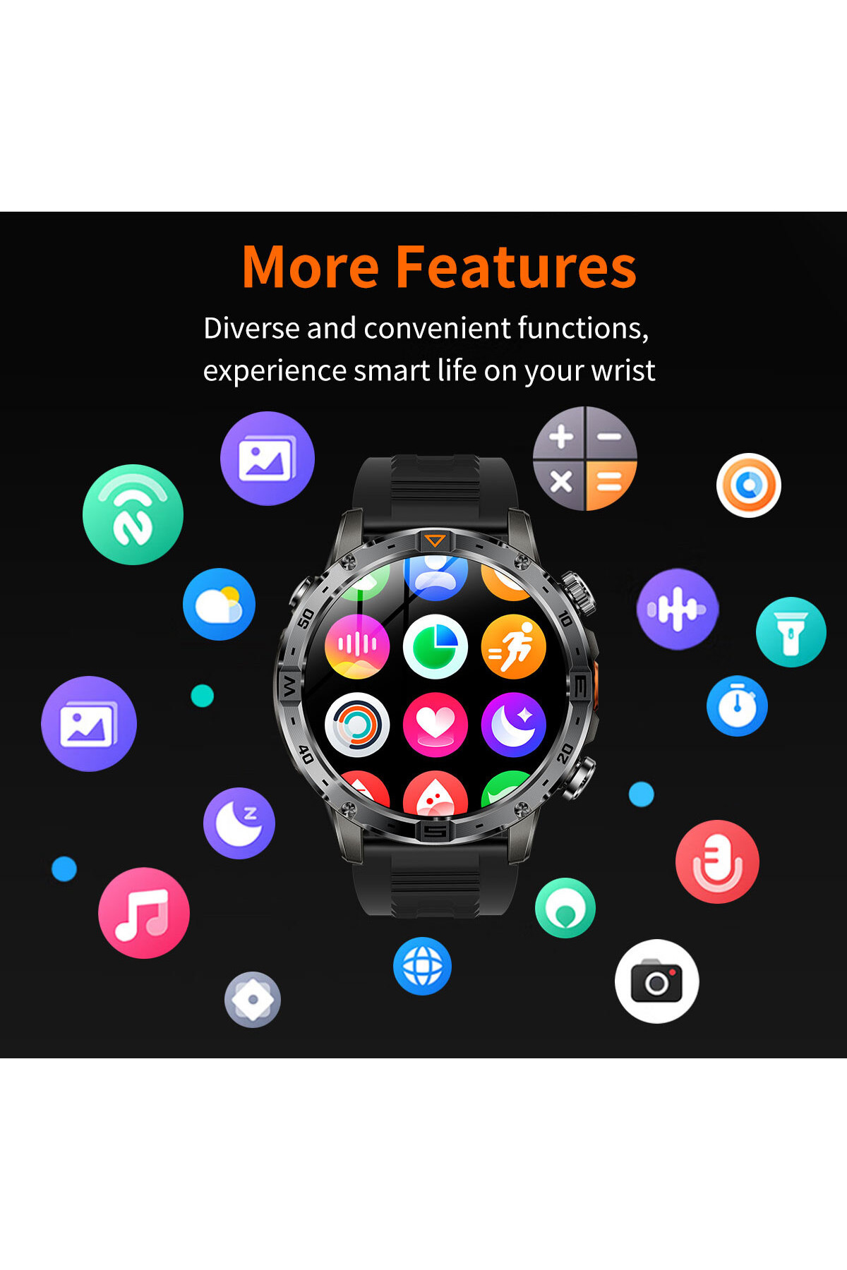 Смарт годинник  Smart Fire Rubber з компасом