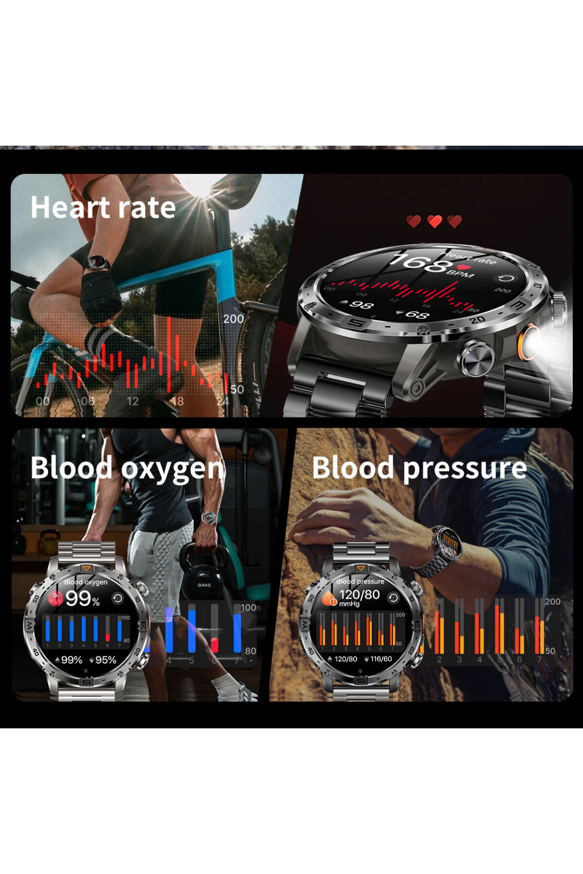 Смарт годинник  Smart Fire Rubber з компасом