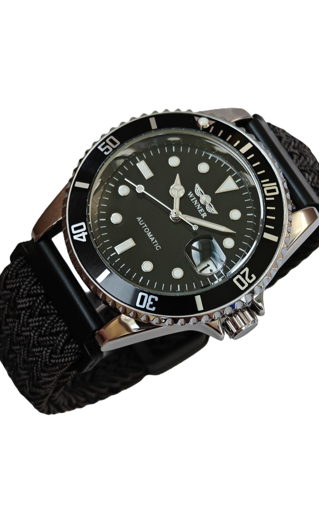 Чоловічий годинник  Winner Basel Nylon, 2 ремінці