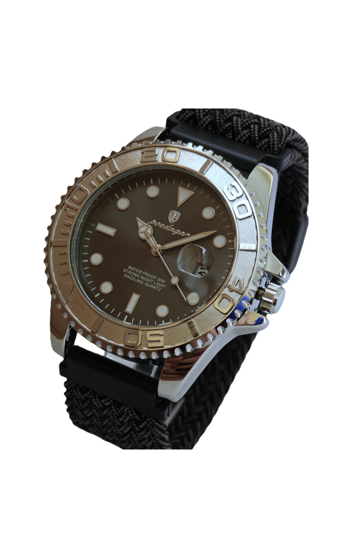 Чоловічий годинник  Poedagar Pilot Nylon, 2 ремінці