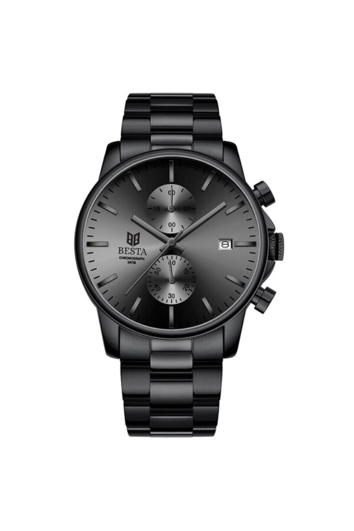 Чоловічий годинник  Besta Mars Black & Gray Nylon, 2 ремінці