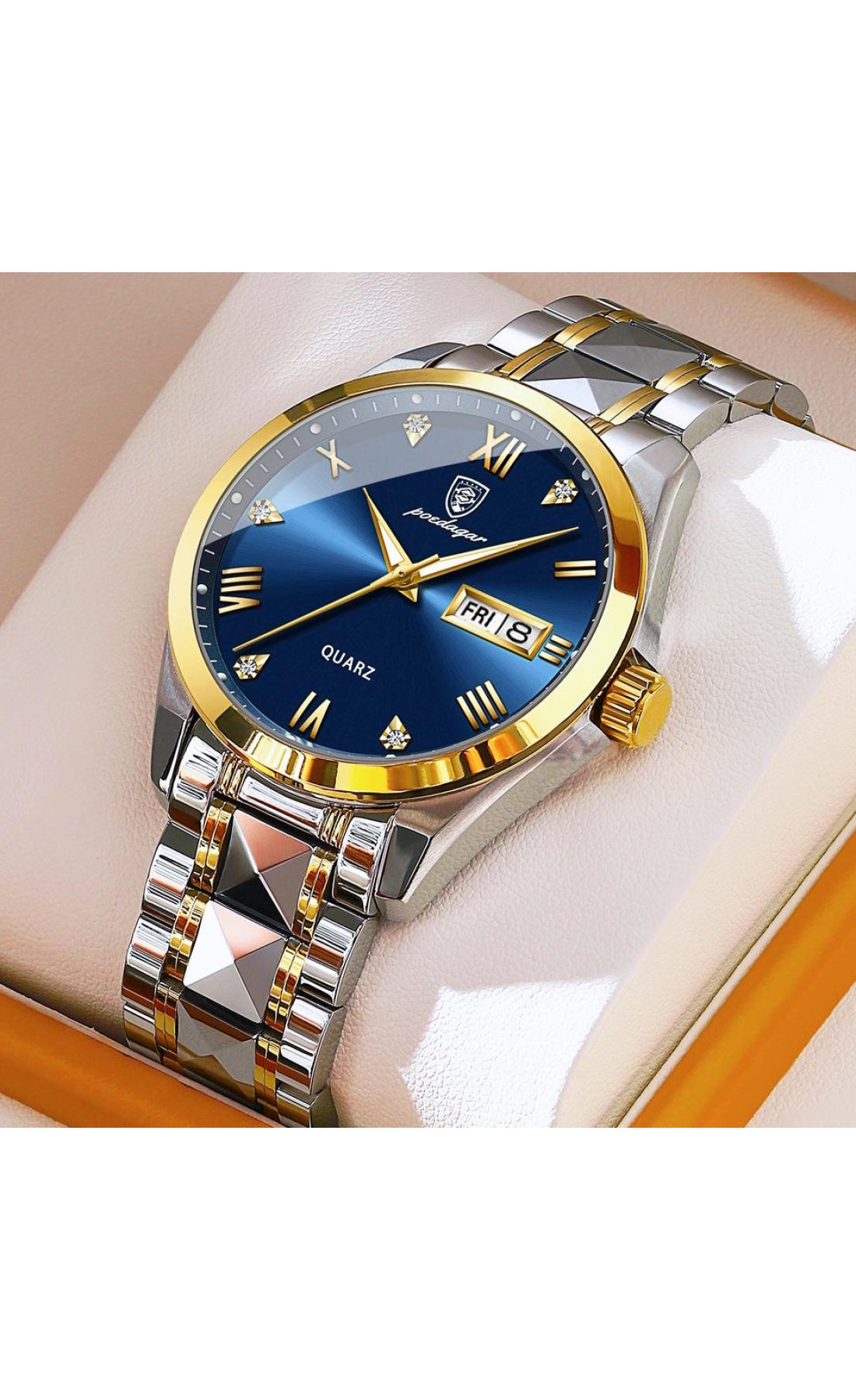 Чоловічий годинник  Poedagar Omega Blue