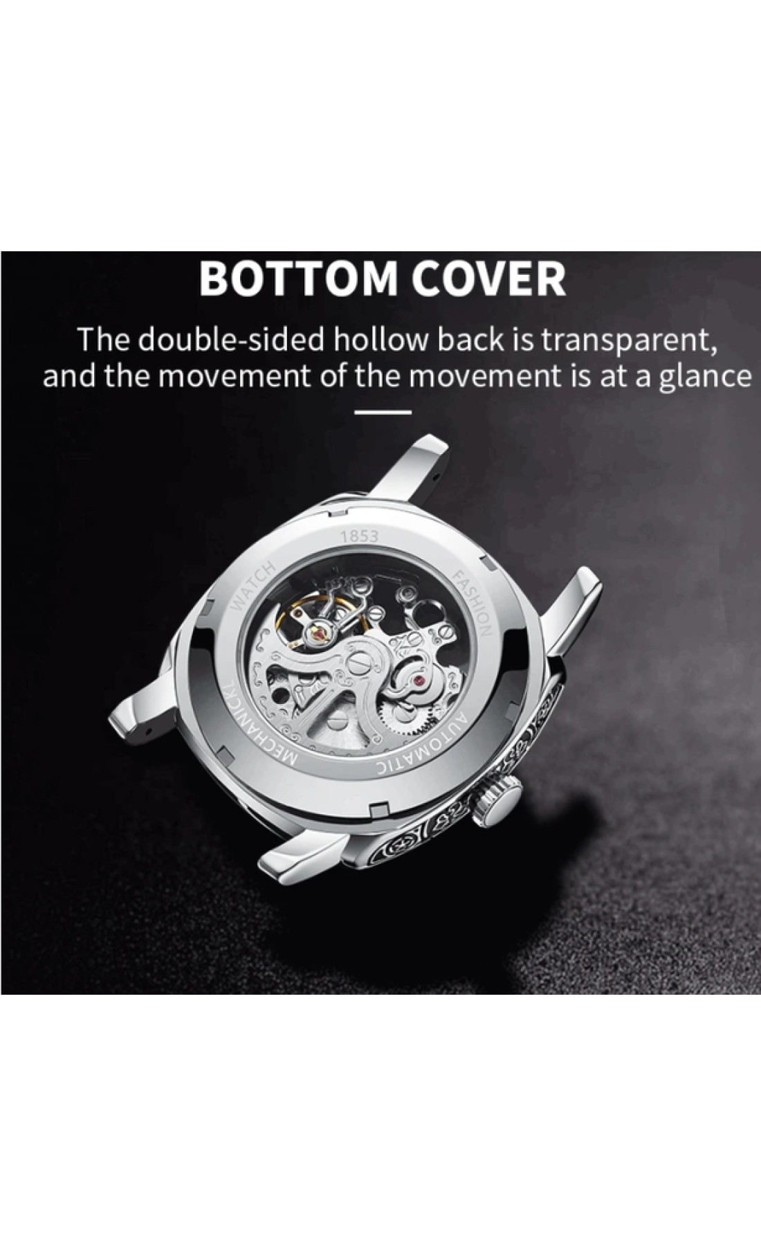 Чоловічий годинник  WishDoIt Baron Steel, 2 ремінці