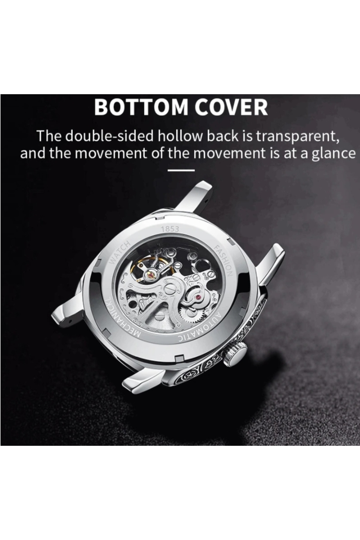 Чоловічий годинник  WishDoIt Baron Steel, 2 ремінці