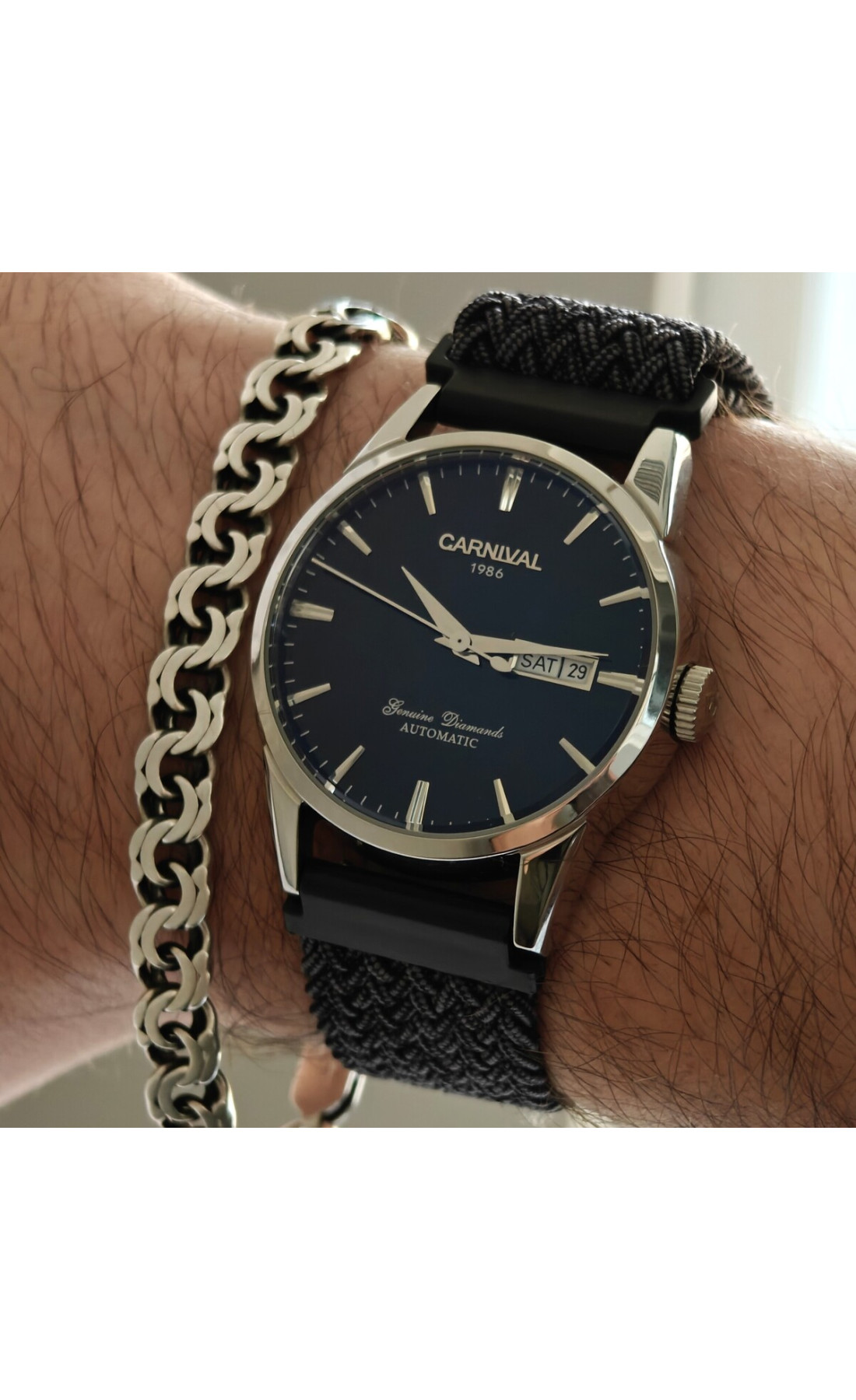 Чоловічий годинник  Carnival Flagman Magnetic Grey, 2 ремінці