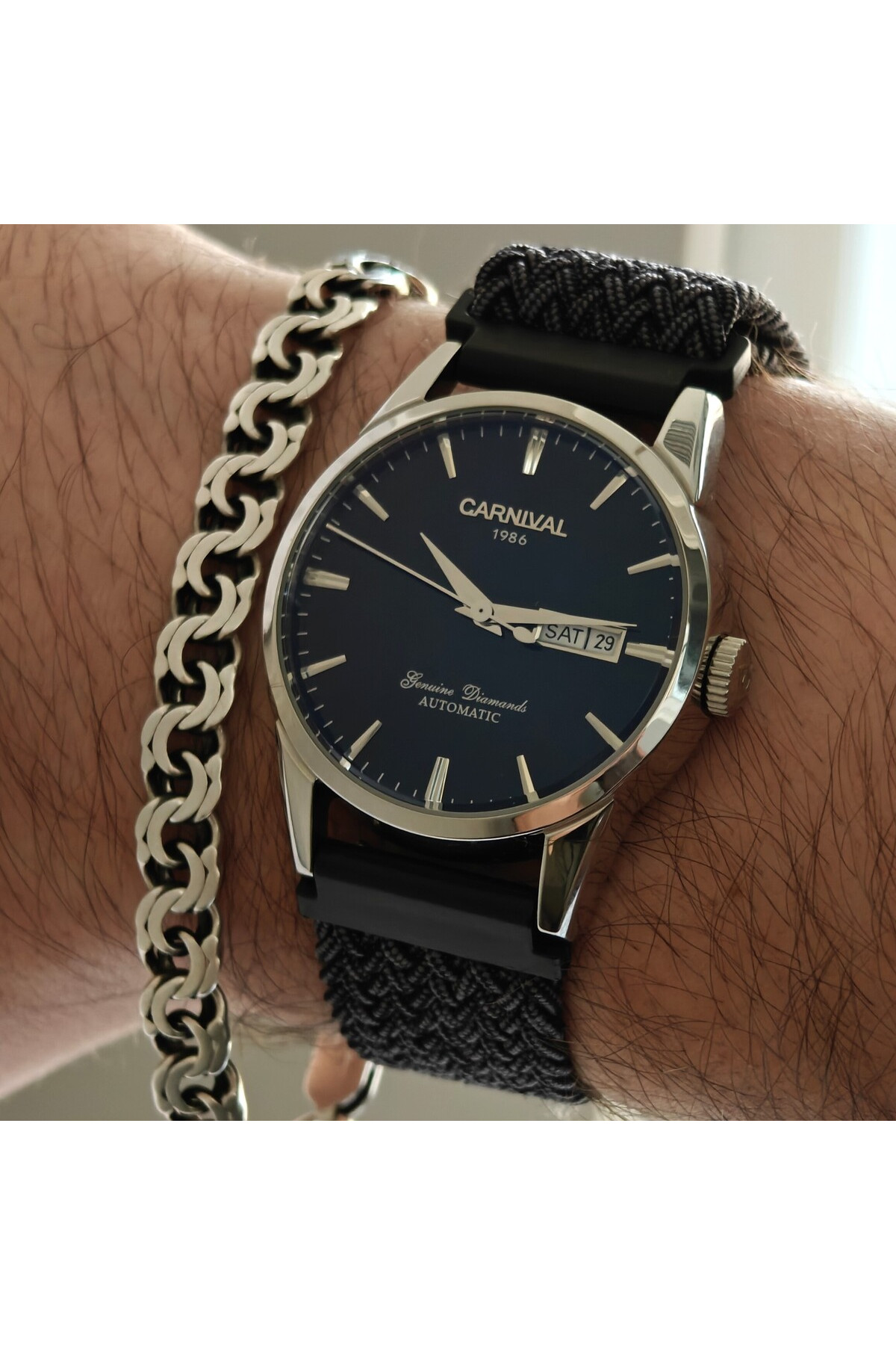 Чоловічий годинник  Carnival Flagman Magnetic Grey, 2 ремінці