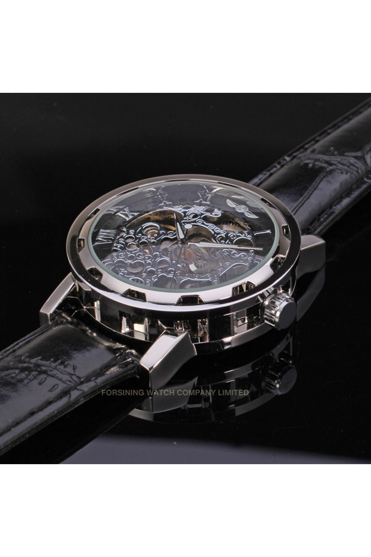 Чоловічий годинник  Winner Black Textile Classic, 2 ремінці