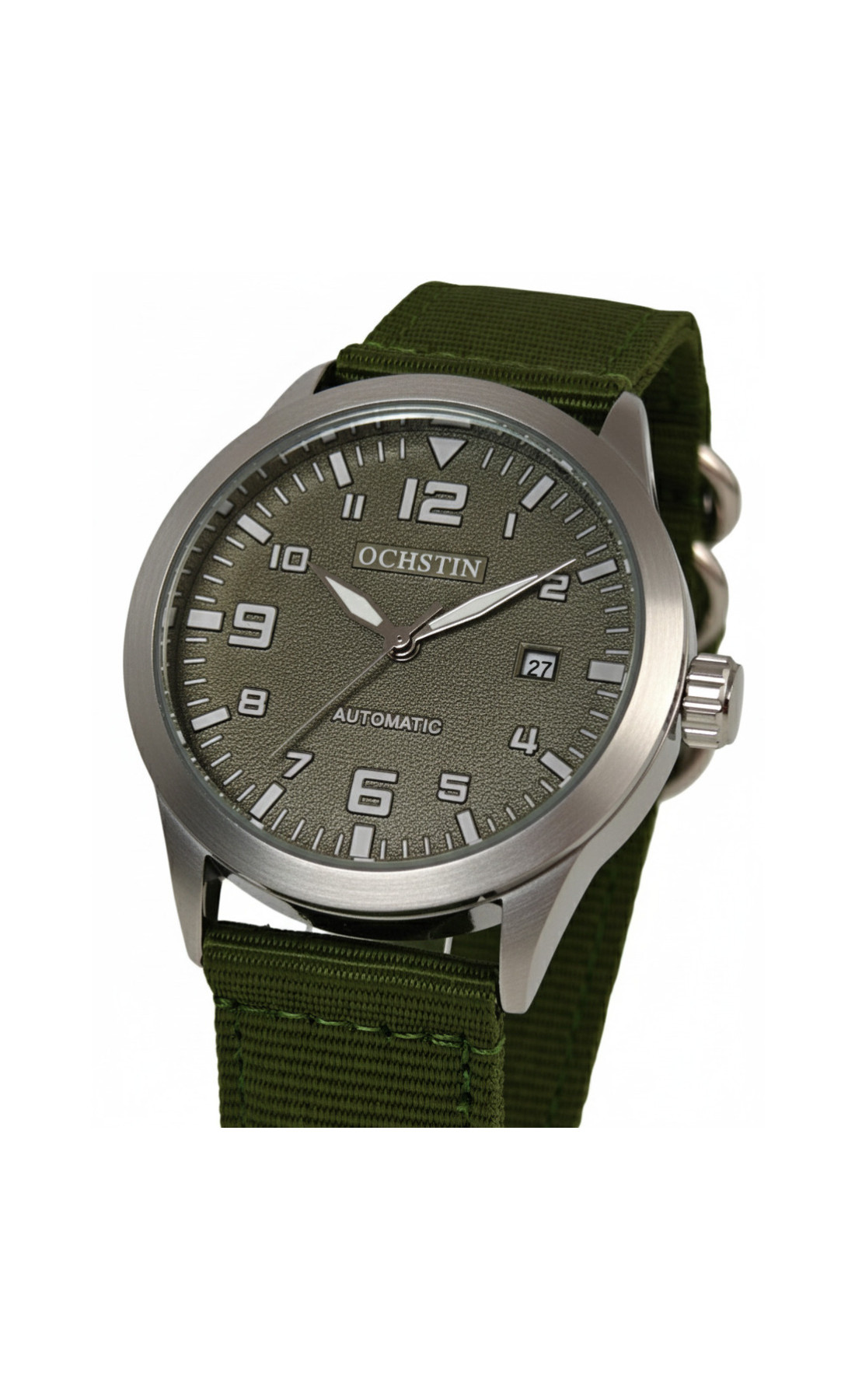 Чоловічий годинник  Ochstin Military Hook Green, 2 ремінці