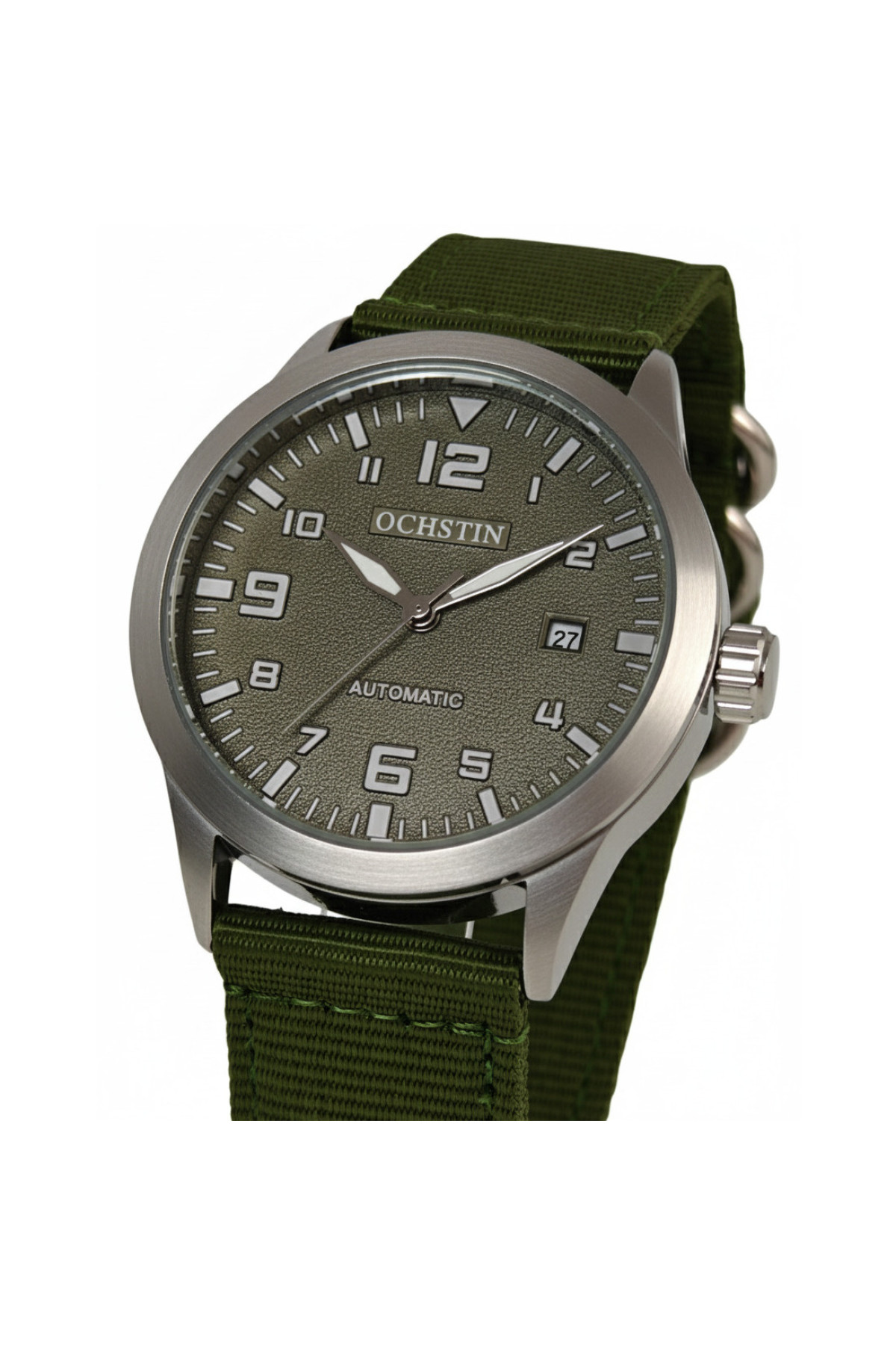 Чоловічий годинник  Ochstin Military Hook Green, 2 ремінці