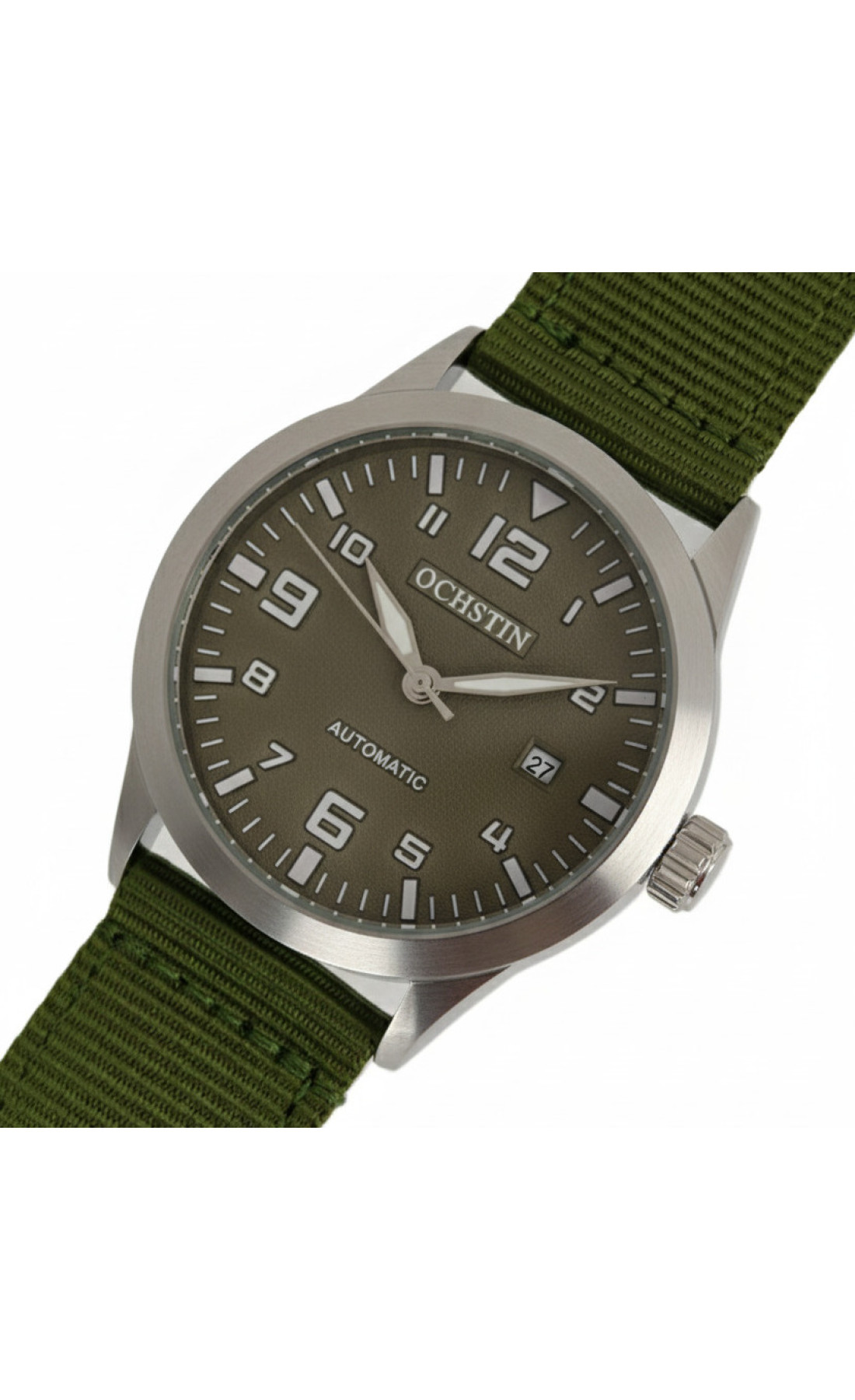 Чоловічий годинник  Ochstin Military Hook Green, 2 ремінці