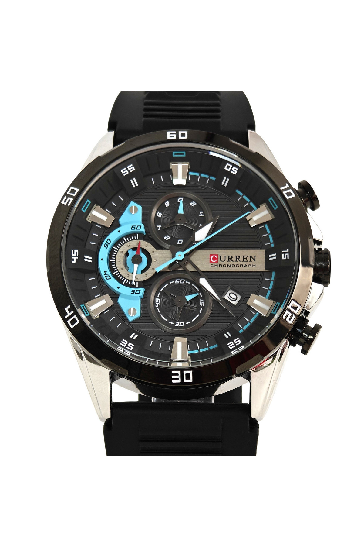 Чоловічий годинник  Curren Roberto Elastic Black, 2 ремінці