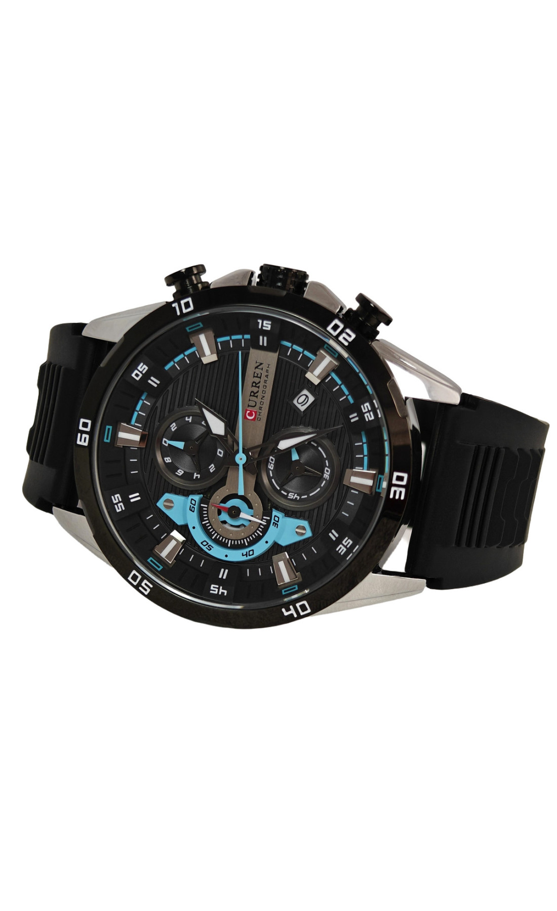 Чоловічий годинник  Curren Roberto Elastic Black, 2 ремінці