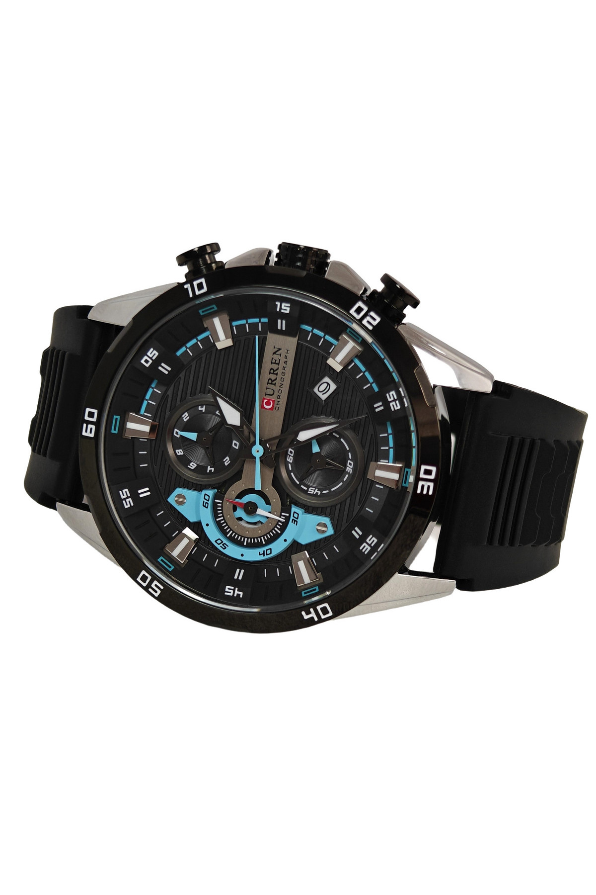 Чоловічий годинник  Curren Roberto Elastic Black, 2 ремінці