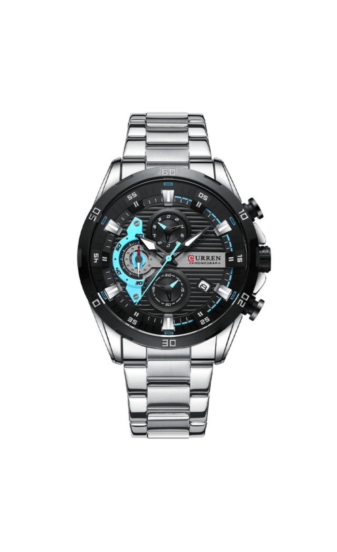 Чоловічий годинник  Curren Roberto Elastic Black, 2 ремінці