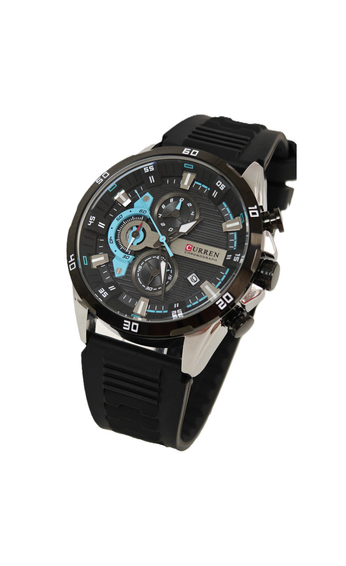 Чоловічий годинник  Curren Roberto Elastic Black, 2 ремінці