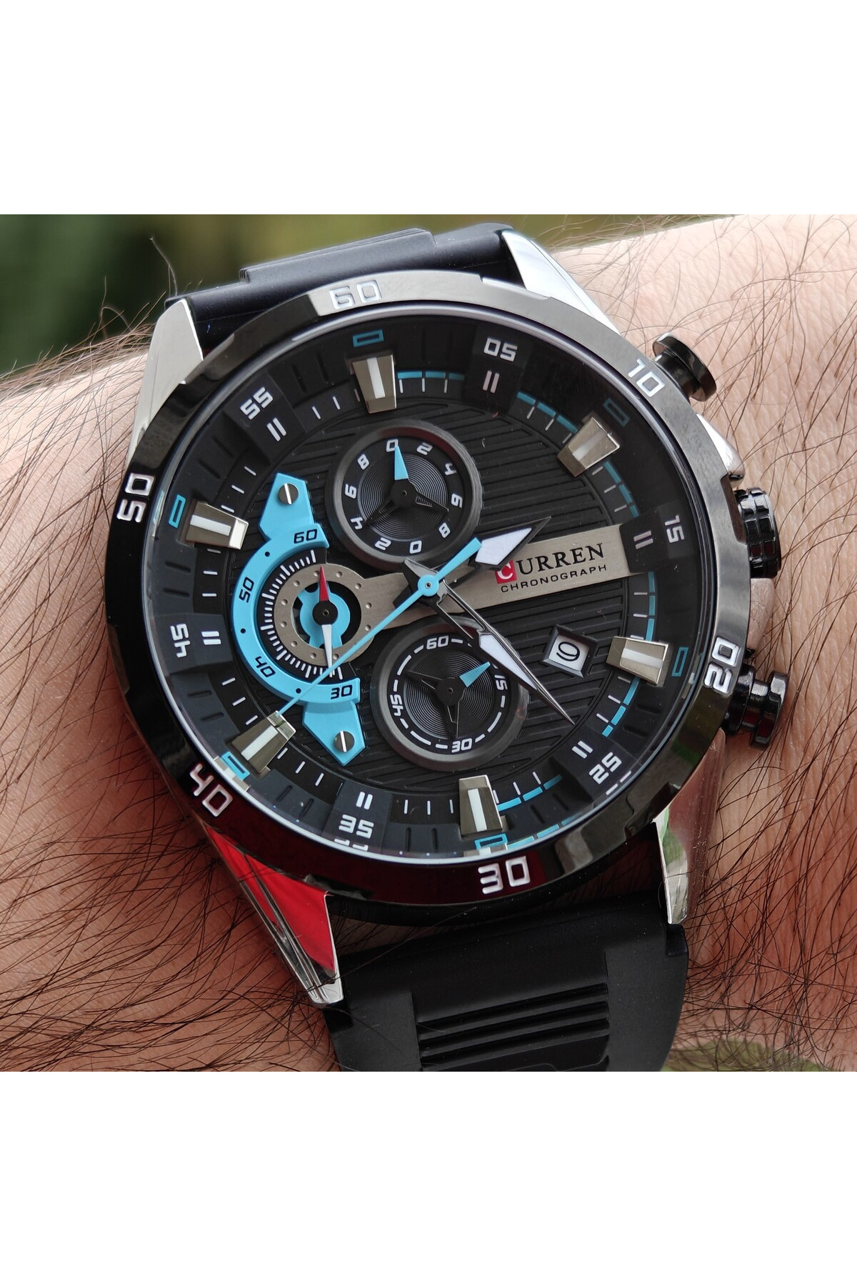 Чоловічий годинник  Curren Roberto Elastic Black, 2 ремінці