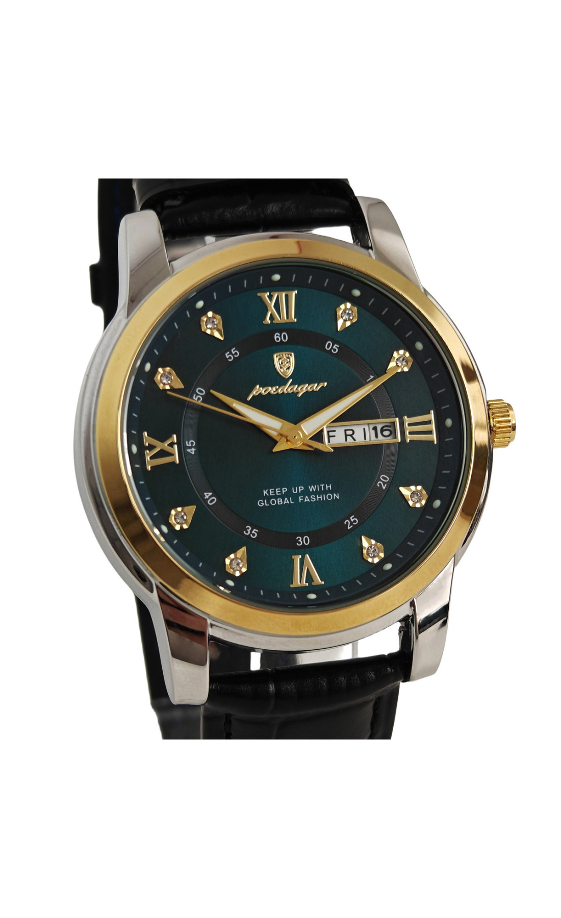 Чоловічий годинник  Poedagar Unique Men Leather Deluxe, 2 ремінці