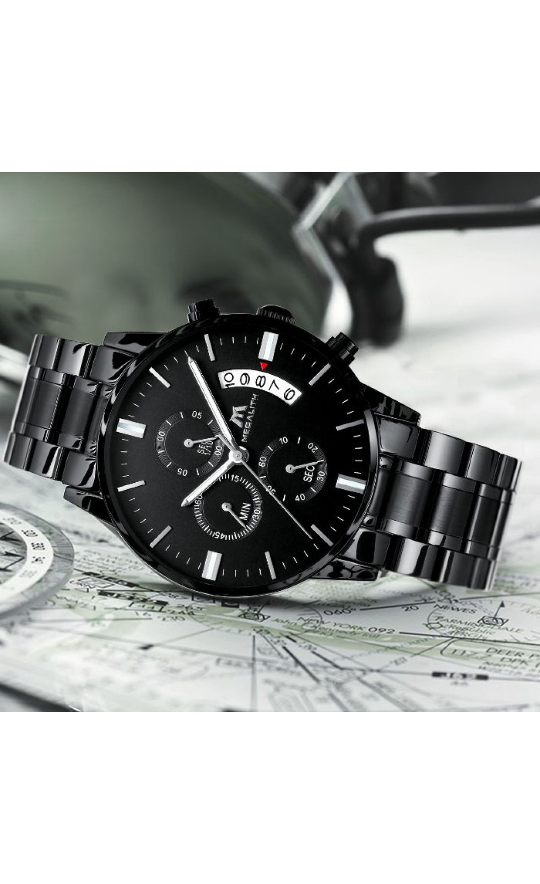 Чоловічий годинник  MegaLith Super Nylon, 2 ремінці