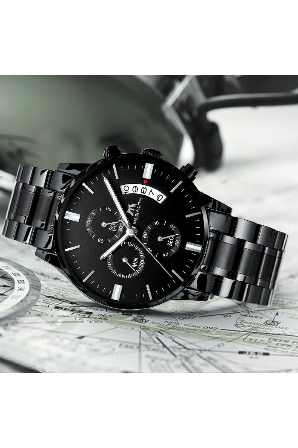 Чоловічий годинник  MegaLith Super Nylon, 2 ремінці