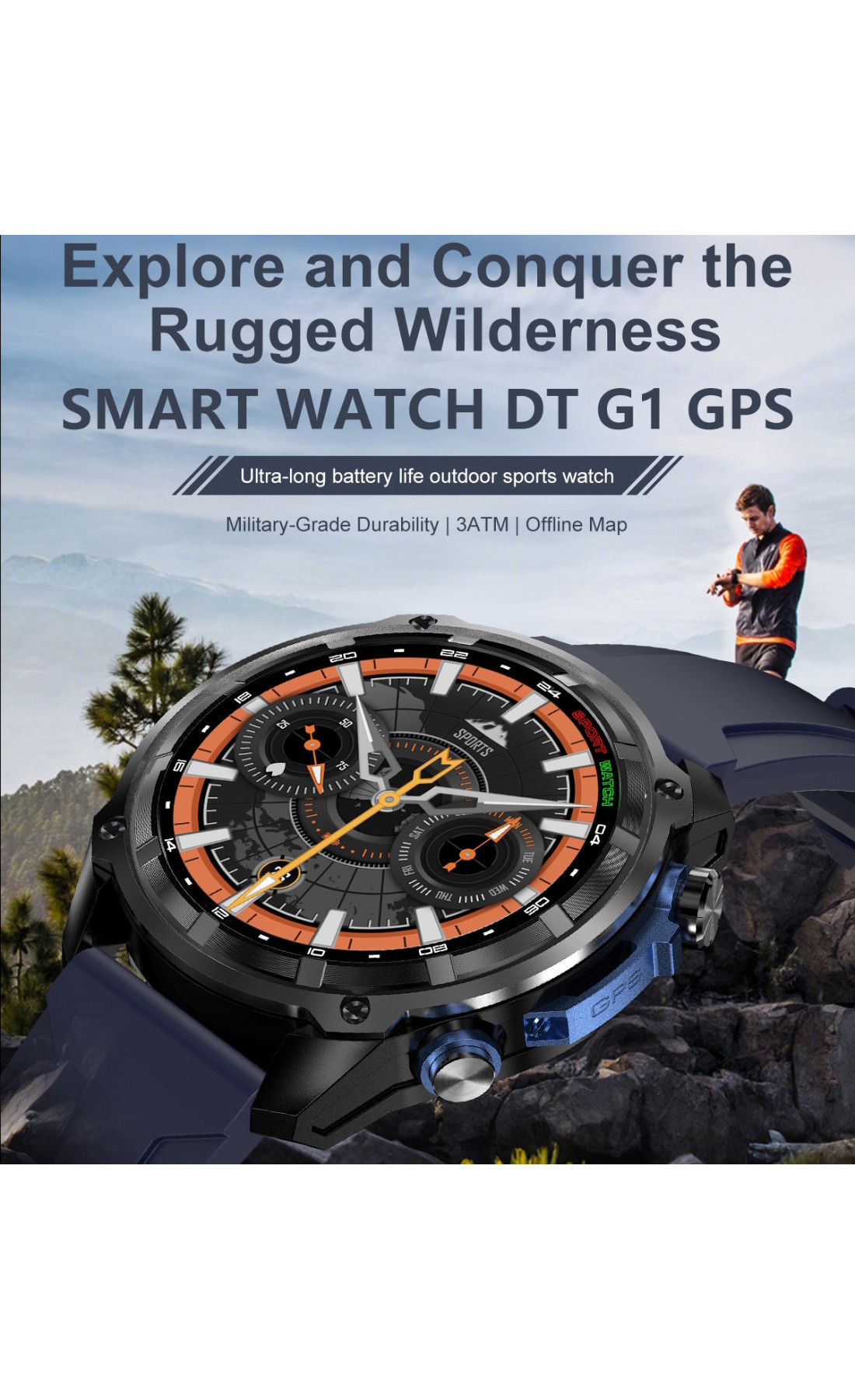 Смарт годинник  Smart Navigation Pro з GPS, 2 ремінці