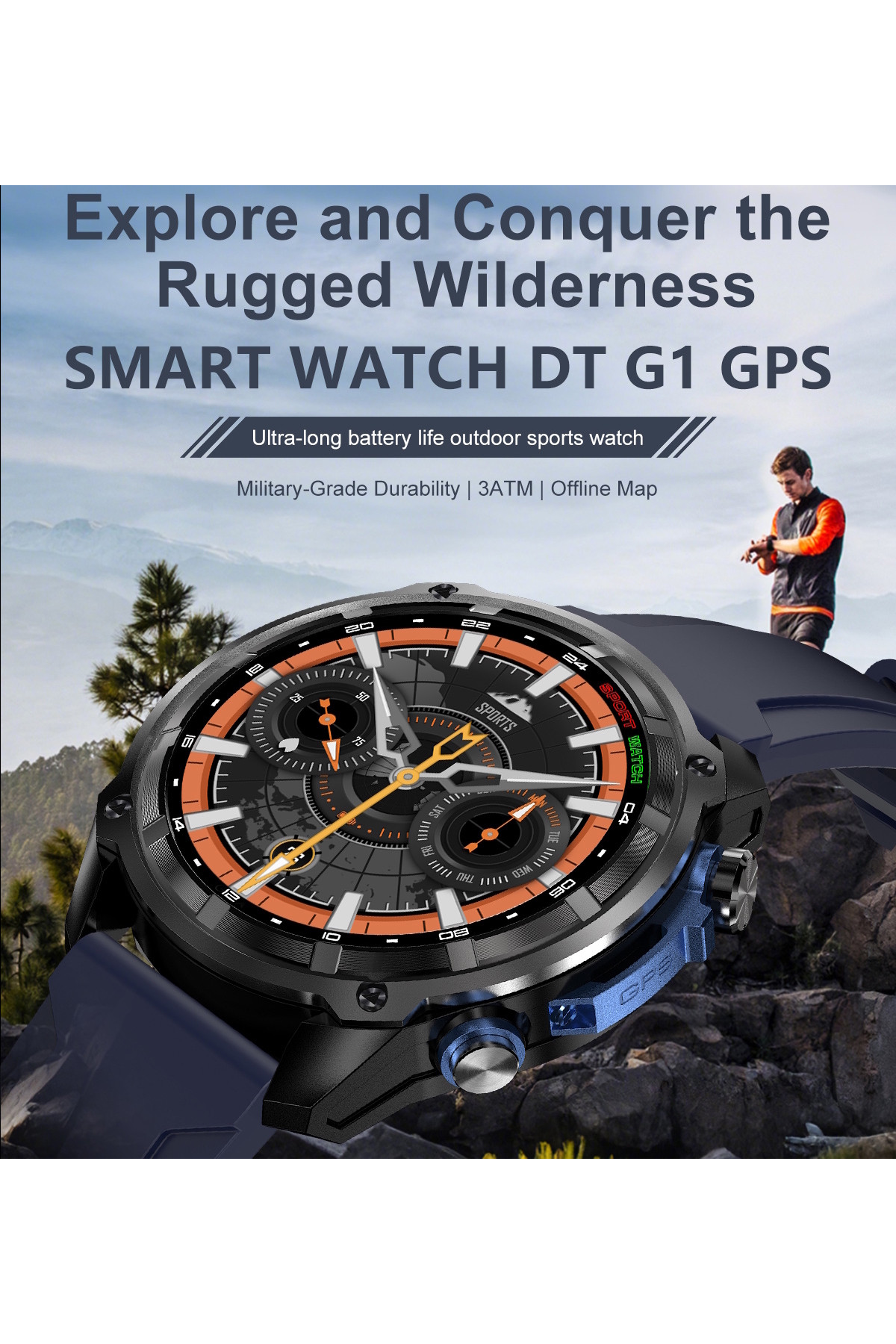 Смарт годинник  Smart Navigation Pro з GPS, 2 ремінці