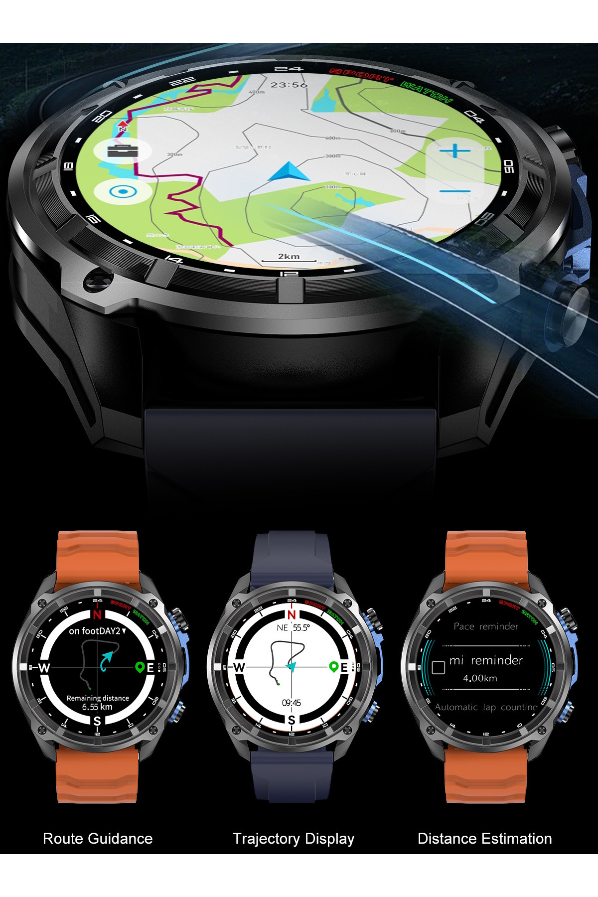 Смарт годинник  Smart Navigation Pro з GPS, 2 ремінці