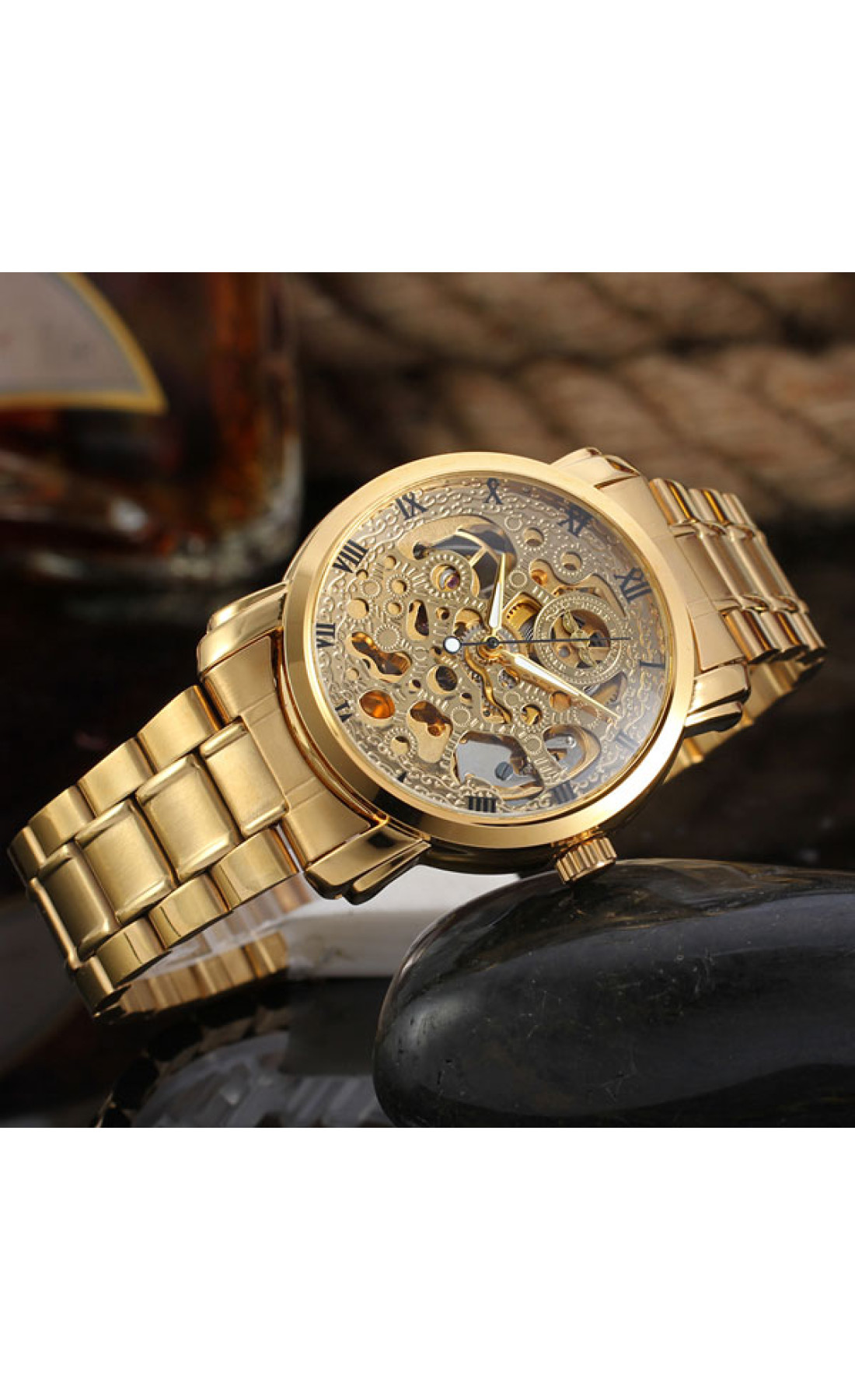 Чоловічий годинник  Winner BestSeller Leather Deluxe, 2 ремінці