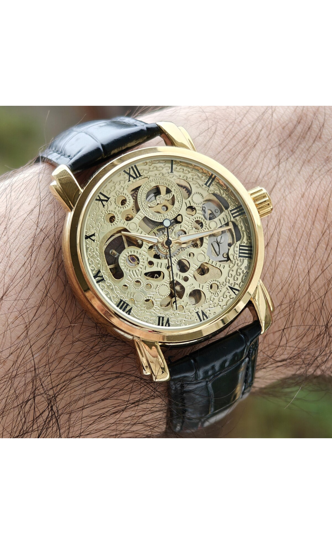 Чоловічий годинник  Winner BestSeller Leather Deluxe, 2 ремінці